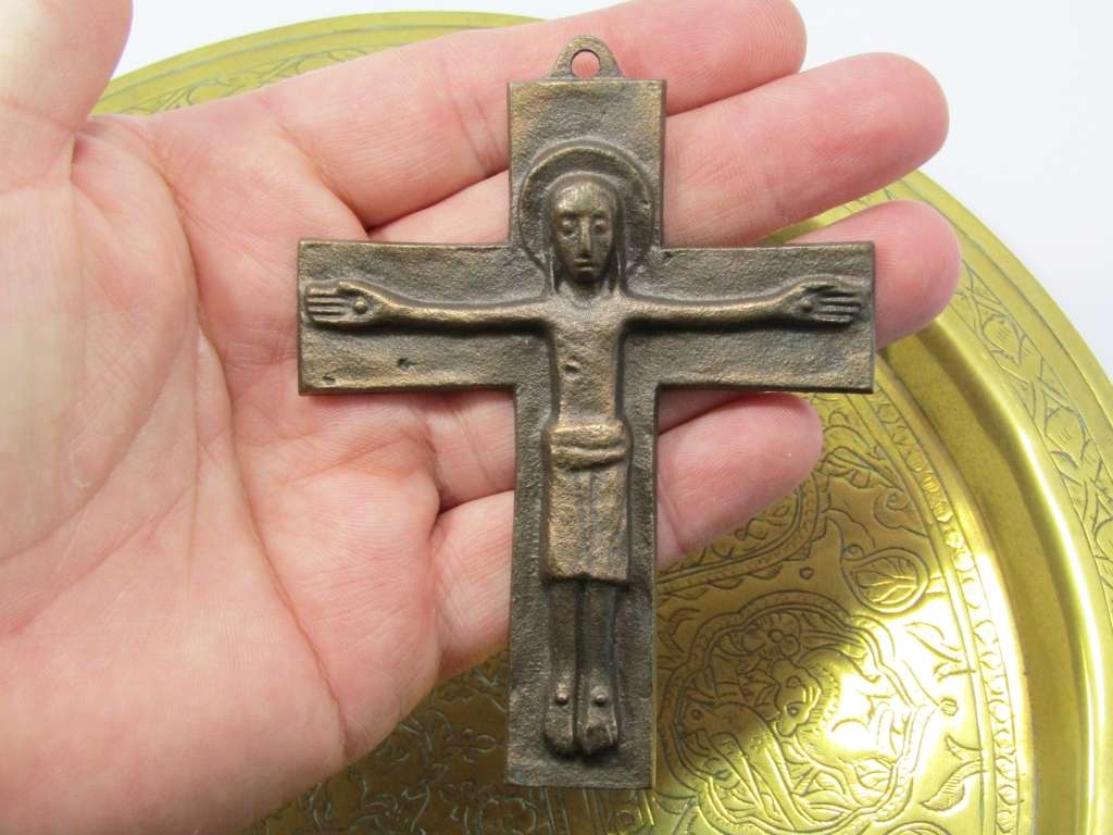 Solid Bronze Ethiopian Crucifix