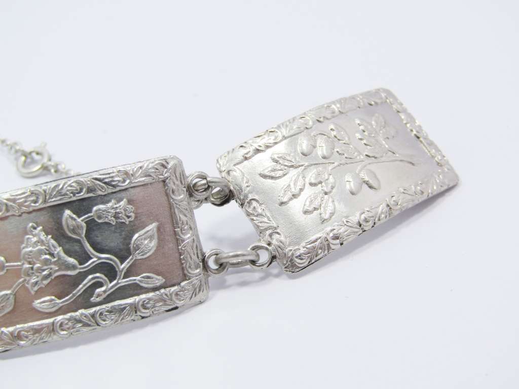 Vintage (c1945) English Hallmarked Sterling Silver Bracelet