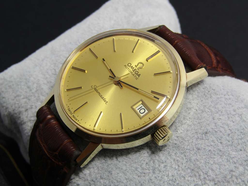 Exquisite! Vintage (c1979) 14CT Gold Automatic Omega Seamaster Watch