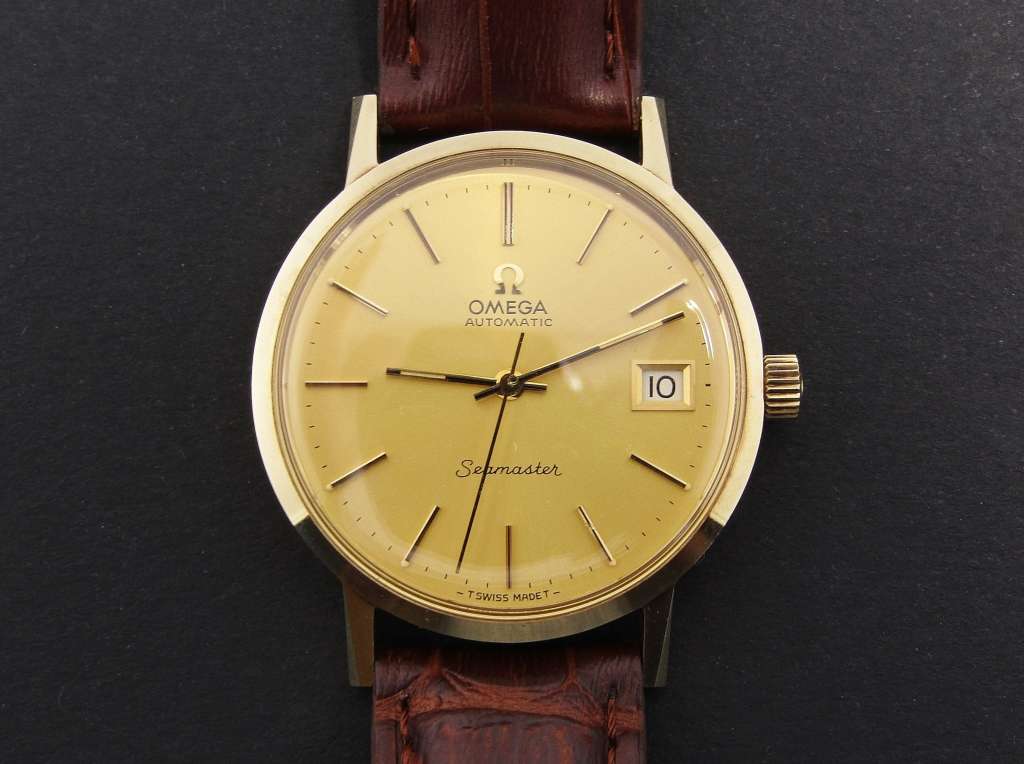 Exquisite! Vintage (c1979) 14CT Gold Automatic Omega Seamaster Watch