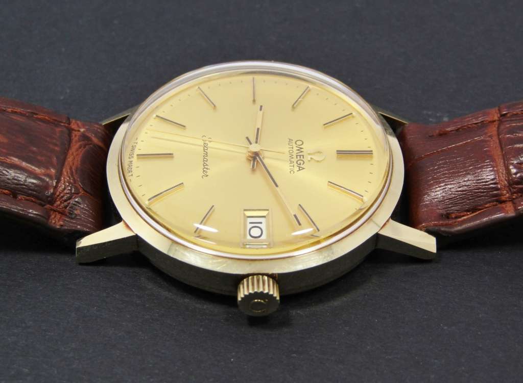 Exquisite! Vintage (c1979) 14CT Gold Automatic Omega Seamaster Watch