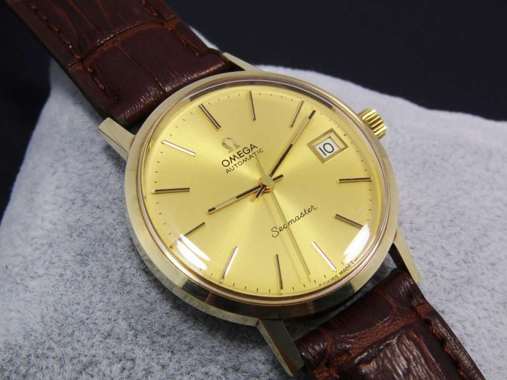 Exquisite! Vintage (c1979) 14CT Gold Automatic Omega Seamaster Watch