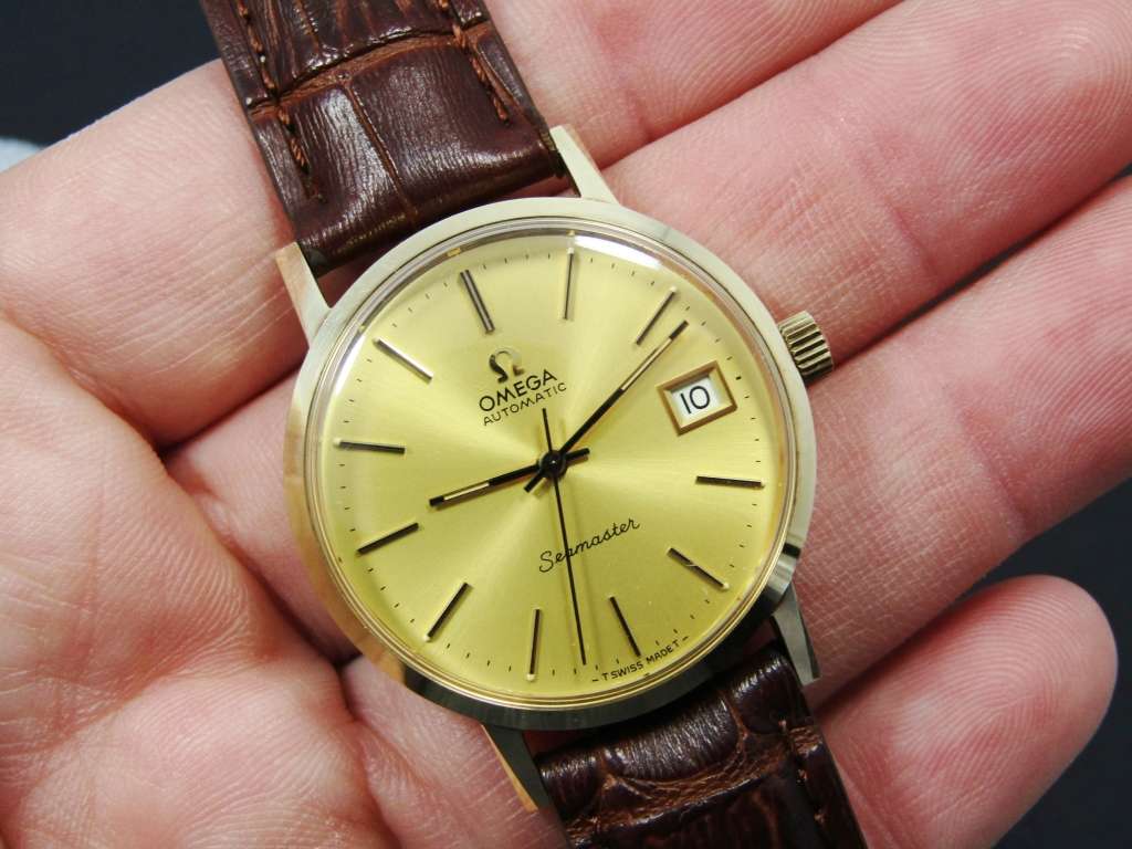 Exquisite! Vintage (c1979) 14CT Gold Automatic Omega Seamaster Watch
