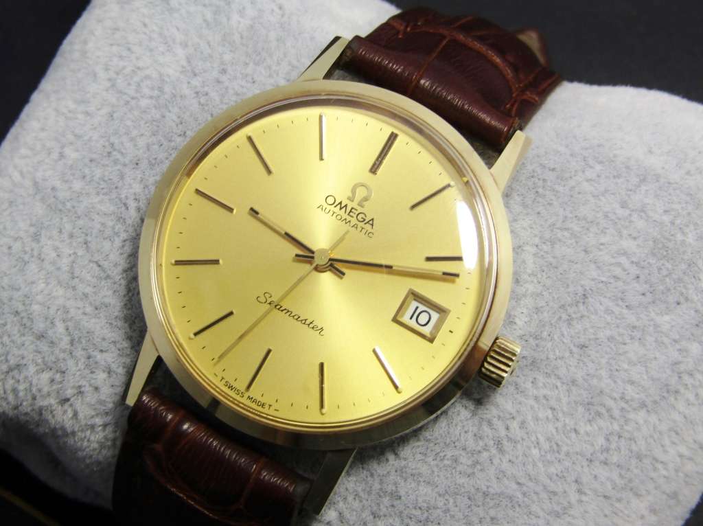 Exquisite! Vintage (c1979) 14CT Gold Automatic Omega Seamaster Watch