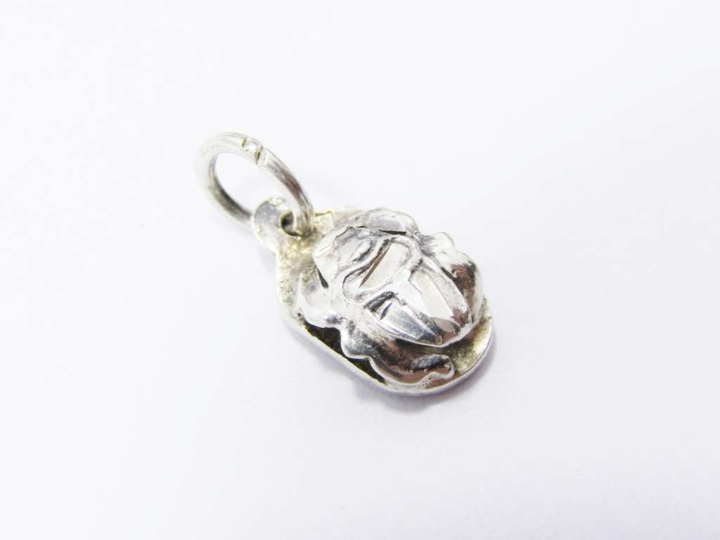 Cute Vintage Silver Egyptian Scarab Charm