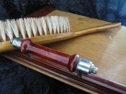 Vintage Crumb Scoop with brush