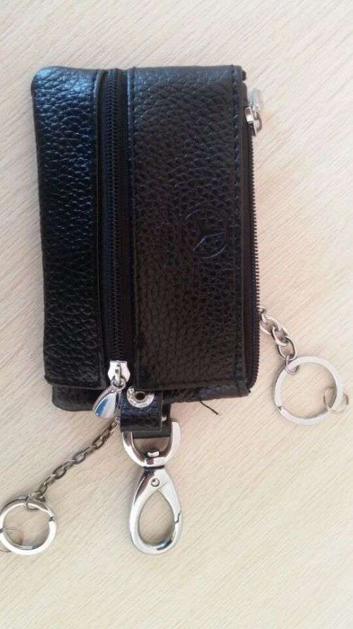 Black Leather Car Key,License Holder Wallet