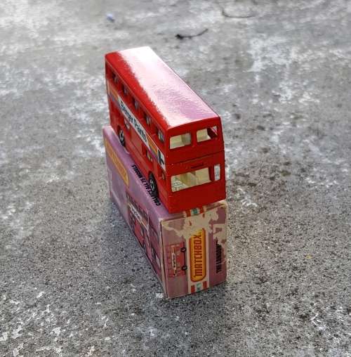 Vintage Matchbox 1974 The Londoner Bus (No 17) (Berger Paints)
