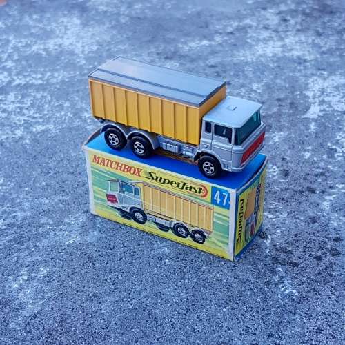Vintage Matchbox 1970 DAF Tipper Container Truck (No. 47)