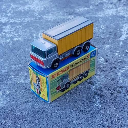 Vintage Matchbox 1970 DAF Tipper Container Truck (No. 47)