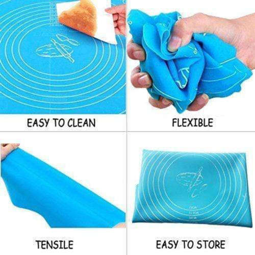 Kneading Silicone Baking Mat 49 x 39cm With Measurements