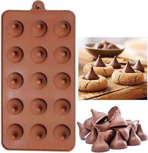 Food Grade Silicone Mould Hershey`s Kisses Shape - Brown