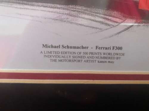 Limited Edition Michael Schumacher Portrait