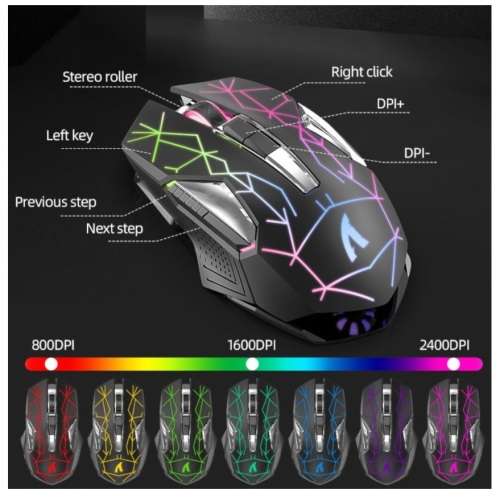 Attack Shark Wireless Gaming Mechanical Keyboard Mouse Type C/USB RGB