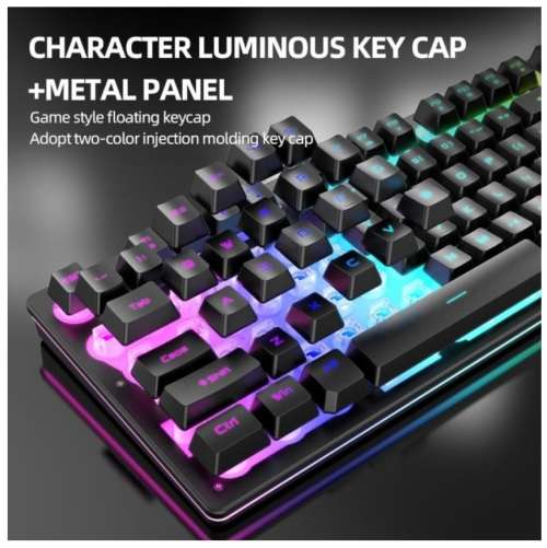 Attack Shark Wireless Gaming Mechanical Keyboard Mouse Type C/USB RGB
