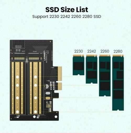 UGreen M.2 M/B-Key NVMe/SATA PCIe 3.0 X4 Card