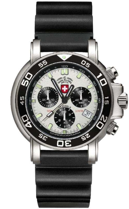 CX SWISS MILITARY MEN'S NAVY DIVER 500 METER