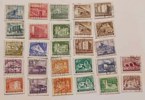 pack of stamps Hungary and Magyar