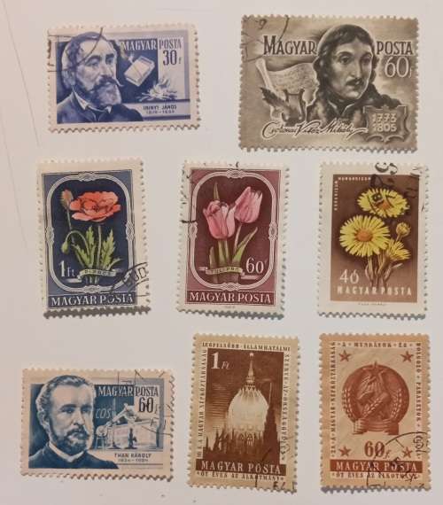 pack of stamps Hungary and Magyar