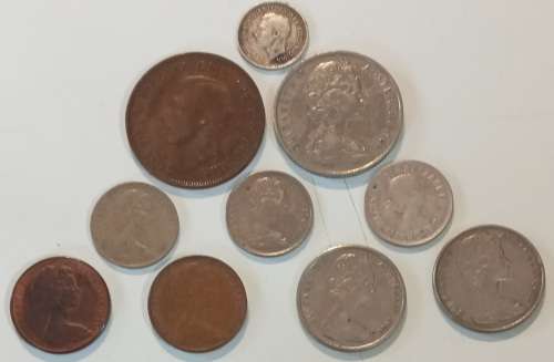 10x Australian coins 1943-1980