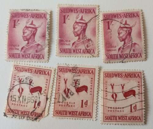 Pack of Early South West Africa Stamps