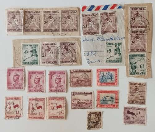Pack of Early South West Africa Stamps