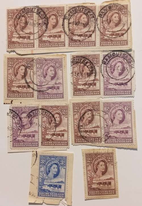pack of Bechuanaland Stamps