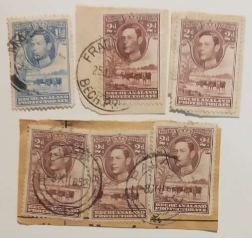 pack of Bechuanaland Stamps