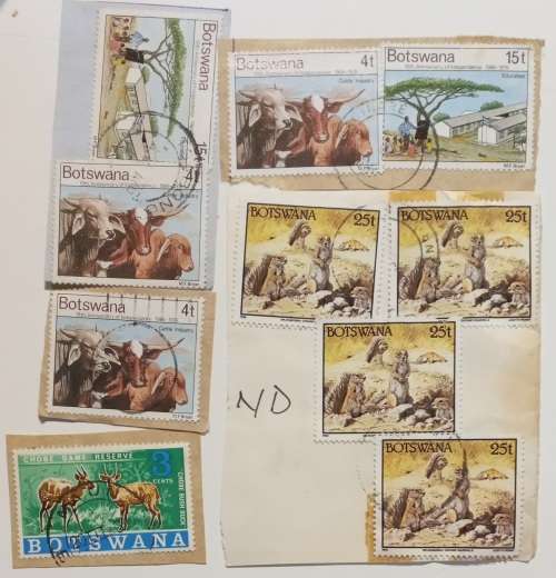 pack of Botswana stamps