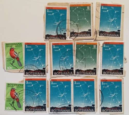 pack of Botswana stamps
