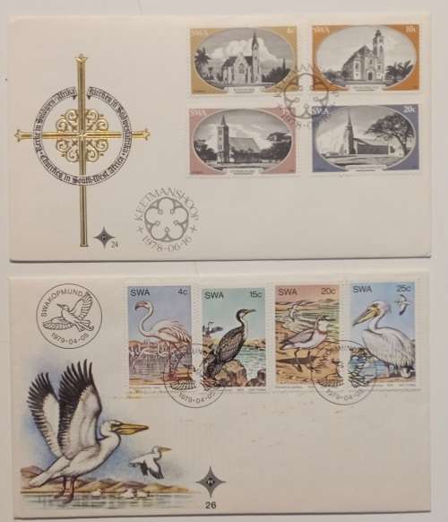 17x South West Africa First Day covers