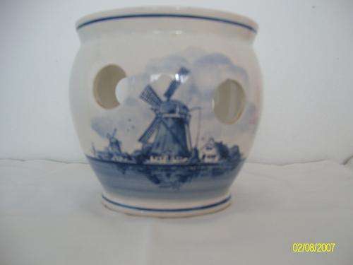 Delft blauw planter medium windmill pattern