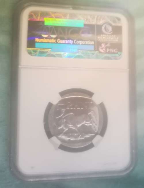 2000 R5 Mandela `Smiley` MS64 NGC COLOUR label