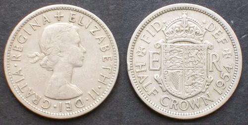 1954 British Half crown