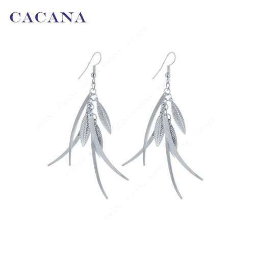 CACANA DANGLE LONG EARRINGS BILJOUTERIE SILVER PLATED