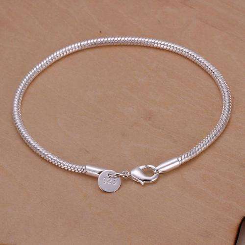 WOMAN FASHION SILVER PLATED JADOKU BRACELET CHAIN