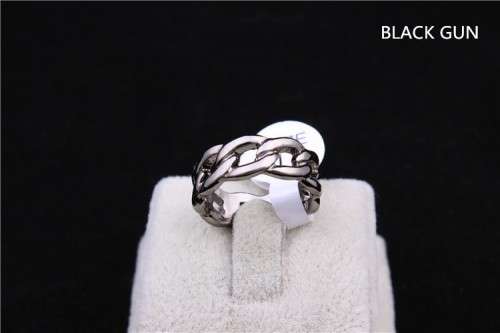 SWOUR CHAIN DESIGN RING HIGH QUALITY BLACK GUN COLOR US SIZE 5.5