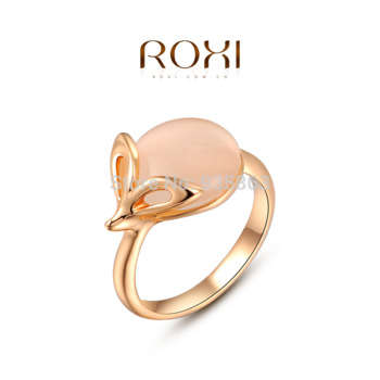 HIGH QUALITY OPAL ROXY ROSE GOLD PLATED RING SIZE 8