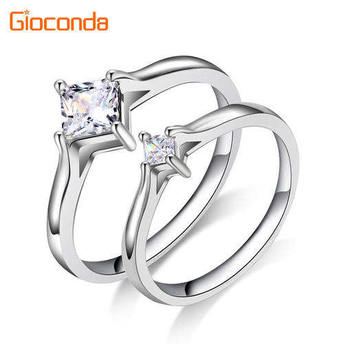 COUPLES CZ PLATINUM PLATED FRIENDSHIP RING SIZE 9