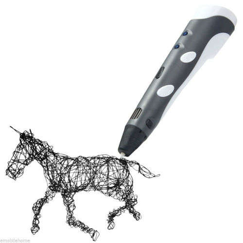 3D Printer Pen Painting Drawing Crafting Modeling Stereoscopic Filament Art Tool