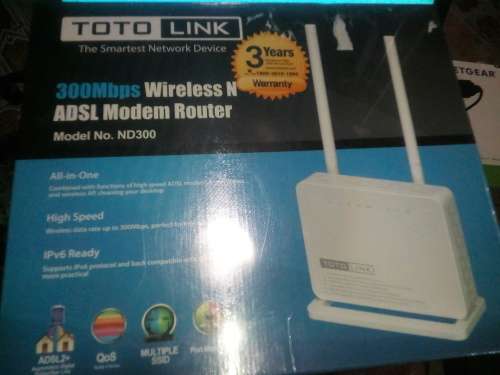 TOTOLINK ND300 300MBPS WIRELESS N ADSL 2/2 MODEM ROUTER
