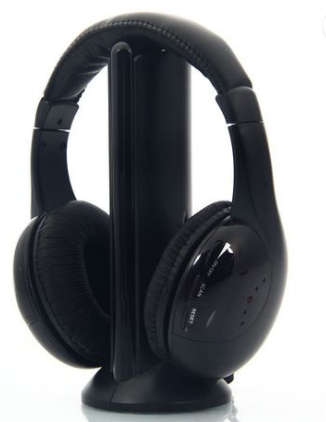 5 IN 1 W/LESS HEADPHONE, MIC, FM RADIO