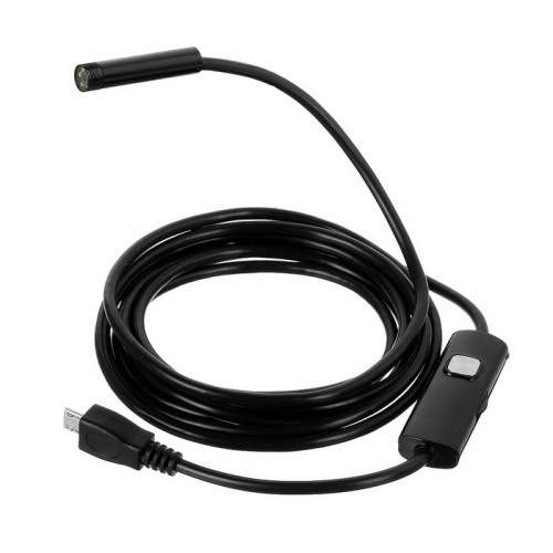6-LED 5.5mm Lens Android Endoscope Inspection Borescope - Black (1.5m)