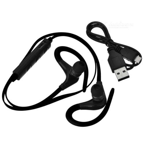 HOOK Stereo Ear-hook Bluetooth Sports Earphone - Black