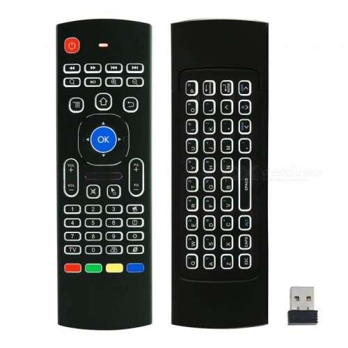 Kitbon MX3-L 2.4GHz Double Keyboard Wireless Backlit Air Fly Mouse