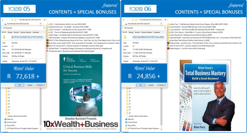 THE Ultimate meta-SUCCESS Vault +1TB HDD [Peter Diamandis,Jay Abraham,Robin Sharma,Brendon Burchard]