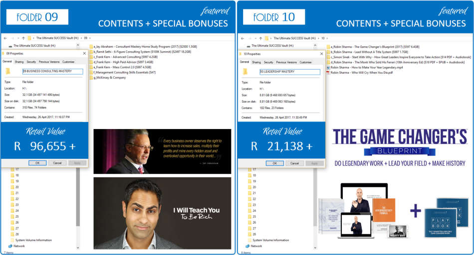 THE Ultimate meta-SUCCESS Vault +1TB HDD [Peter Diamandis,Jay Abraham,Robin Sharma,Brendon Burchard]