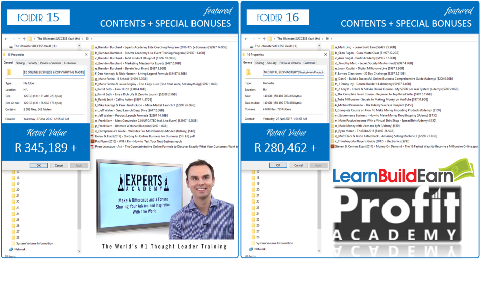 THE Ultimate meta-SUCCESS Vault +1TB HDD [Peter Diamandis,Jay Abraham,Robin Sharma,Brendon Burchard]