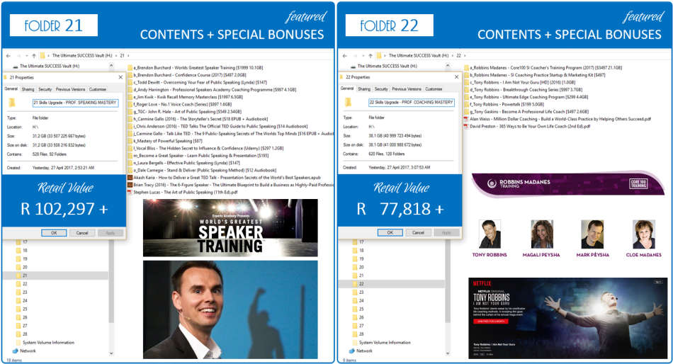 THE Ultimate meta-SUCCESS Vault +1TB HDD [Peter Diamandis,Jay Abraham,Robin Sharma,Brendon Burchard]