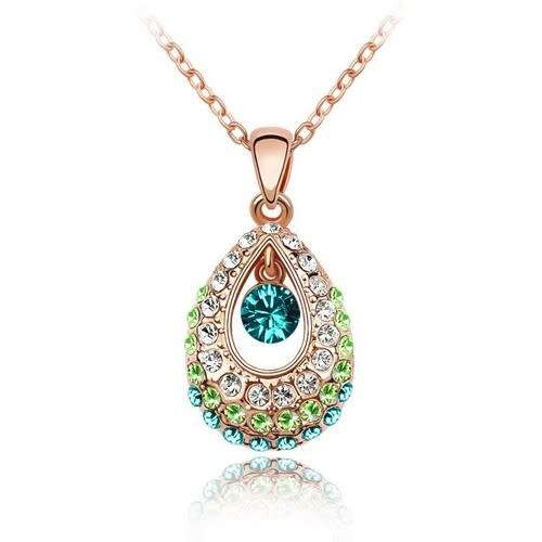 Austrian Crystal Luxury Goddess Necklace with Swarovski Elements Crystals [Valentines Special!]